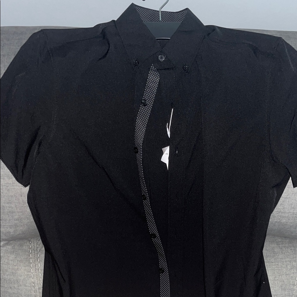 Elegant Black Button-Up Shirt